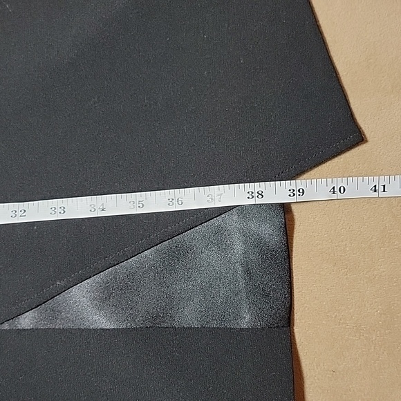 WHBM Black on Black Satin Block Sleeveless Sheath Dress Size 2 NWT - Picture 11 of 13